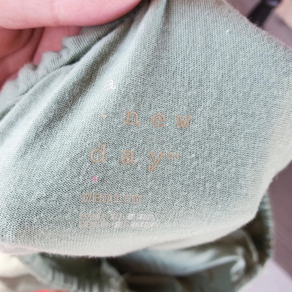 Women's One Shoulder Ruffle Top - A New Day, Olive Green, Medium - Picture 2 of 9